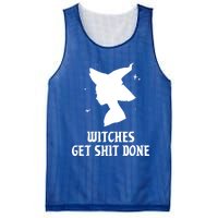 Witches Get Shit Done Funny Spooky Vibes Halloween Costume Meaningful Gift Mesh Reversible Basketball Jersey Tank