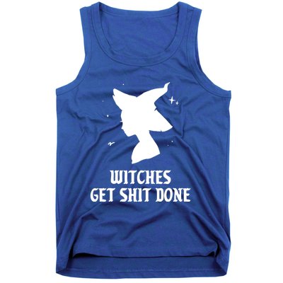 Witches Get Shit Done Funny Spooky Vibes Halloween Costume Meaningful Gift Tank Top