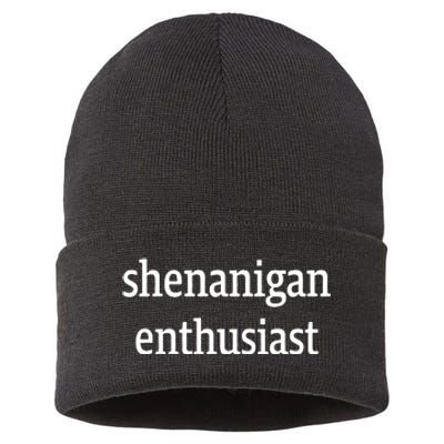 Women's Graphic Shenanigan Enthusiast Sustainable Knit Beanie