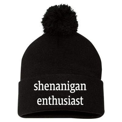 Women's Graphic Shenanigan Enthusiast Pom Pom 12in Knit Beanie