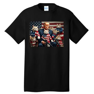 We’Re Gonna Save The Cats Funny Trump Vote 2024 America Tall T-Shirt