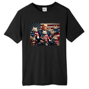 We’Re Gonna Save The Cats Funny Trump Vote 2024 America Tall Fusion ChromaSoft Performance T-Shirt