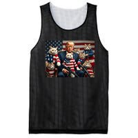 We’Re Gonna Save The Cats Funny Trump Vote 2024 America Mesh Reversible Basketball Jersey Tank