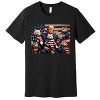 We’Re Gonna Save The Cats Funny Trump Vote 2024 America Premium T-Shirt