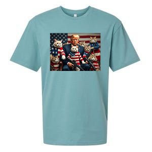 We’Re Gonna Save The Cats Funny Trump Vote 2024 America Sueded Cloud Jersey T-Shirt