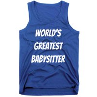 World’s Greatest Sitter Sitters Gift Tank Top