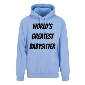 World’s Greatest Sitter Sitters Gift Unisex Surf Hoodie