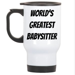 World’s Greatest Sitter Sitters Gift Stainless Steel Travel Mug