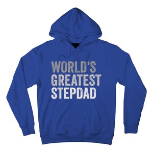 Worlds Greatest Stepdad Funny Dad Stepfather Gift Hoodie