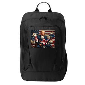 We’Re Gonna Save The Cats Funny Trump Vote 2024 America Gift City Backpack