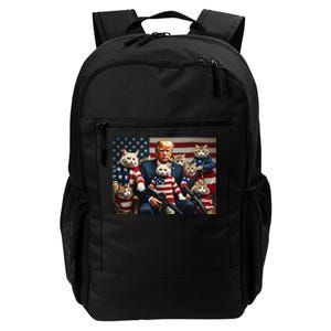 We’Re Gonna Save The Cats Funny Trump Vote 2024 America Gift Daily Commute Backpack