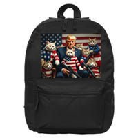 We’Re Gonna Save The Cats Funny Trump Vote 2024 America Gift 16 in Basic Backpack