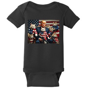 We’Re Gonna Save The Cats Funny Trump Vote 2024 America Gift Baby Bodysuit