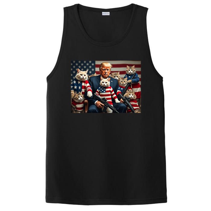 We’Re Gonna Save The Cats Funny Trump Vote 2024 America PosiCharge Competitor Tank