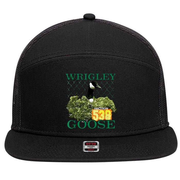 Wrigley Goose Section 538  7 Panel Mesh Trucker Snapback Hat