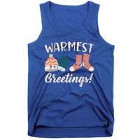 Warmest Greetings Snow Snowy Climate Winter Season Gift Tank Top