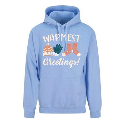 Warmest Greetings Snow Snowy Climate Winter Season Gift Unisex Surf Hoodie