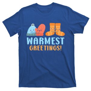 Warmest Greetings Snow Snowy Climate Winter Season Meaningful Gift T-Shirt