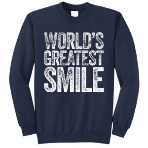 WorldS Greatest Smile Funny Award Sweatshirt