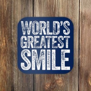 WorldS Greatest Smile Funny Award Coaster