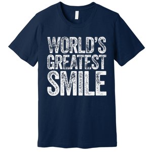 WorldS Greatest Smile Funny Award Premium T-Shirt