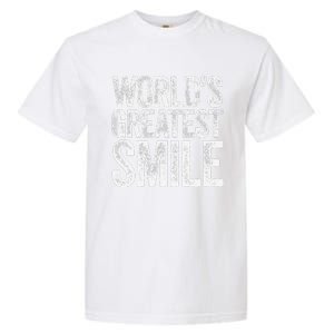 WorldS Greatest Smile Funny Award Garment-Dyed Heavyweight T-Shirt