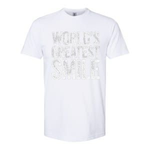 WorldS Greatest Smile Funny Award Softstyle CVC T-Shirt