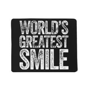 WorldS Greatest Smile Funny Award Mousepad