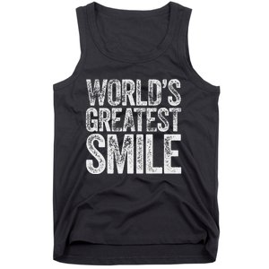 WorldS Greatest Smile Funny Award Tank Top