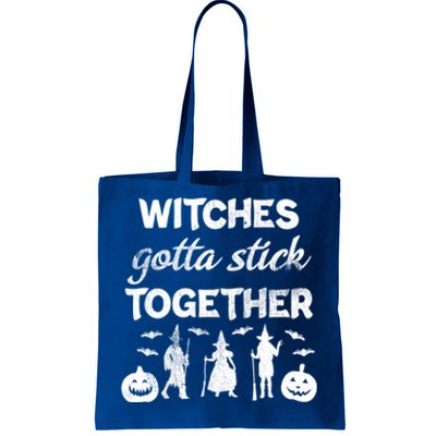 Witches Gotta Stick Together Witchy Halloween Season Gift Tote Bag