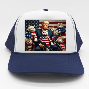 We’Re Gonna Save The Cats Funny Trump Vote 2024 America Trucker Hat