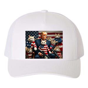 We’Re Gonna Save The Cats Funny Trump Vote 2024 America Yupoong Adult 5-Panel Trucker Hat