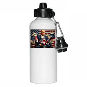 We’Re Gonna Save The Cats Funny Trump Vote 2024 America Aluminum Water Bottle