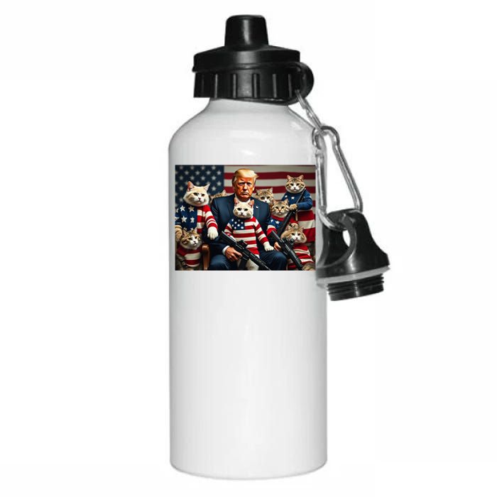 We’Re Gonna Save The Cats Funny Trump Vote 2024 America Aluminum Water Bottle