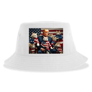 We’Re Gonna Save The Cats Funny Trump Vote 2024 America Sustainable Bucket Hat