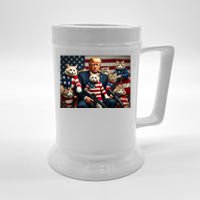 We’Re Gonna Save The Cats Funny Trump Vote 2024 America Beer Stein