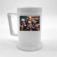 We’Re Gonna Save The Cats Funny Trump Vote 2024 America Beer Stein