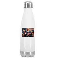 We’Re Gonna Save The Cats Funny Trump Vote 2024 America Stainless Steel Insulated Water Bottle