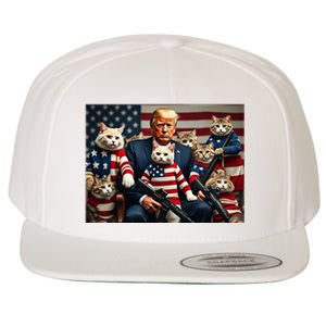 We’Re Gonna Save The Cats Funny Trump Vote 2024 America Wool Snapback Cap