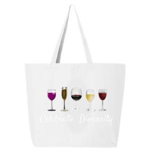 Wine Glass Saying Quote Wine Related Gift Meaningful Gift 25L Jumbo Tote