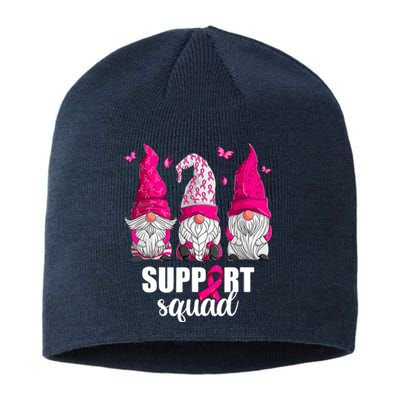 Women Gnomes Support Squad Breast Cancer Awareness Gift Sustainable Beanie