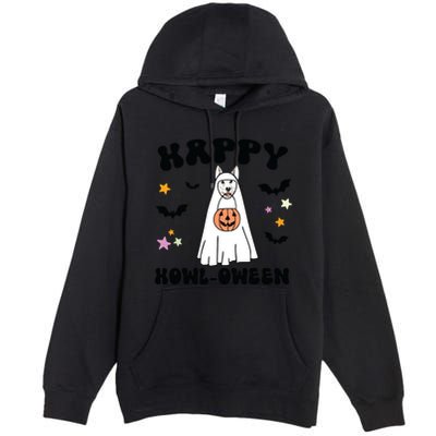 White German Shepherd Boo Ghost Dog Happy Halloween Costume Premium Pullover Hoodie