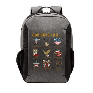 Western God Says I Am 4th Of July Distressed Vector Backpack