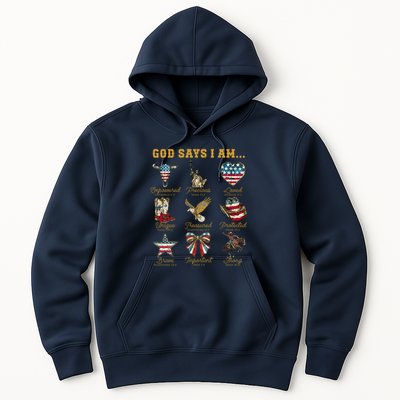 Western God Says I Am 4th Of July Distressed Hoodie