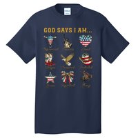 Western God Says I Am 4th Of July Distressed Tall T-Shirt