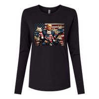 We’Re Gonna Save The Cats Funny Trump Vote 2024 America Womens Cotton Relaxed Long Sleeve T-Shirt