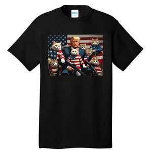 We’Re Gonna Save The Cats Funny Trump Vote 2024 America Tall T-Shirt