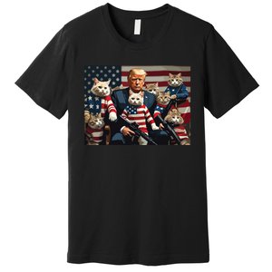 We’Re Gonna Save The Cats Funny Trump Vote 2024 America Premium T-Shirt