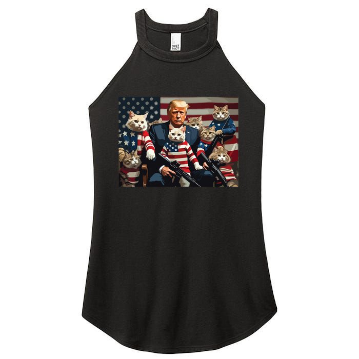 We’Re Gonna Save The Cats Funny Trump Vote 2024 America Women's Perfect Tri Rocker Tank