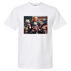 We’Re Gonna Save The Cats Funny Trump Vote 2024 America Garment-Dyed Heavyweight T-Shirt